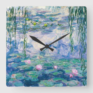 HORLOGE CARRÉE CLAUDE MONET