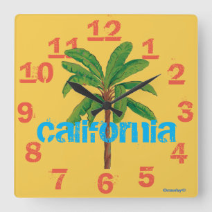 Horloge Carrée Clock de Californie