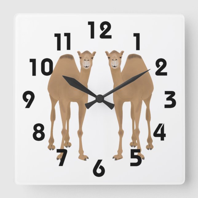 Horloge Carrée Clock de Camels (Recto)