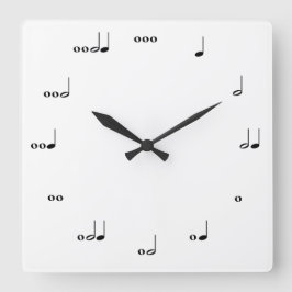Horloge Carrée Clock de la musique originale