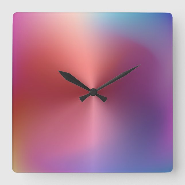 Horloge Carrée Clock de Style Acrylique (Recto)