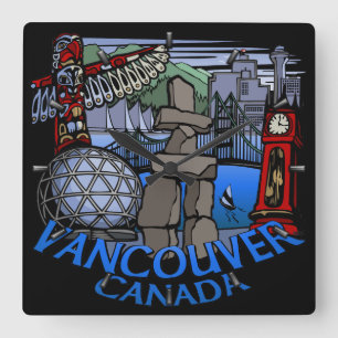 Horloge Carrée Clock de Vancouver