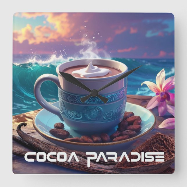 HORLOGE CARRÉE COCOA PARADISE (Recto)