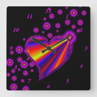 Coeur arc-en-ciel avec étoiles