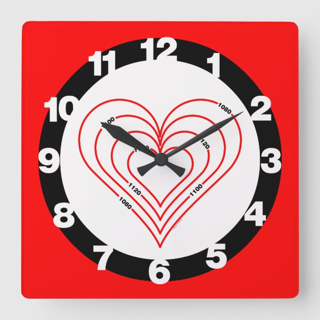 Horloge Carrée Coeur du génie civil (Recto)