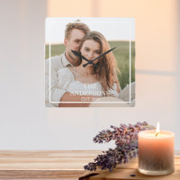 Collage de couple moderne photo et cadeau familial