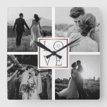 Collage photo mariage Love Black & White