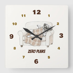 Horloge Carrée Collection Pattes Douillettes