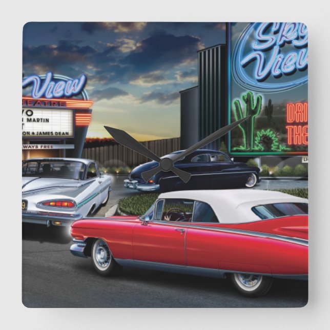 Horloge Carrée Commande de Skyview dedans (Recto)