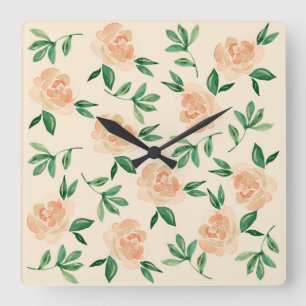 Horloge Carrée Compositions florales de mariage