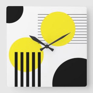 Horloge Carrée Conception abstraite
