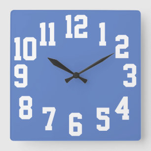 Horloge Carrée Contraste élevé Grands nombres Facile à lire