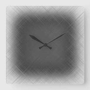Horloge Carrée COOL Abstrait noir et blanc