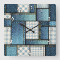 Cool Simulé tissu de denim bleu