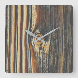 Horloge Carrée COOL Wood