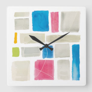 Horloge Carrée Copie abstraite   Sue Schlabach de Comares III