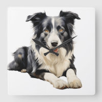 COULEUR D'EAU CHIEN NOIR ET BLANC FRONTIÈRE COLLIE