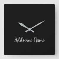 Couleur Solide Noir Noir Moderne