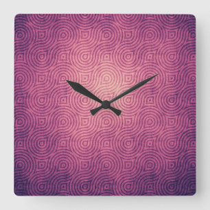 Horloge Carrée Couleurs des styles classiques