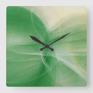 Horloge Carrée Couleurs rétro Peinture Abstraite 9