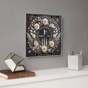 Horloge Carrée Couronne élégante pour le premier anniversaire