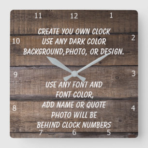 HORLOGE CARRÉE CREATE YOUR OWN