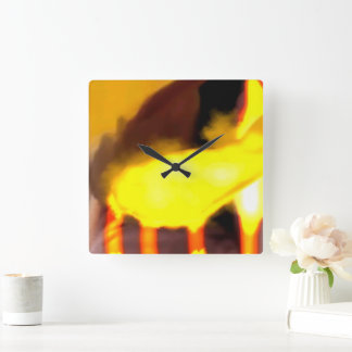 Horloge Carrée Creation of the dragon cat