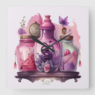 Horloge Carrée Créez vos propres bouteilles de potion