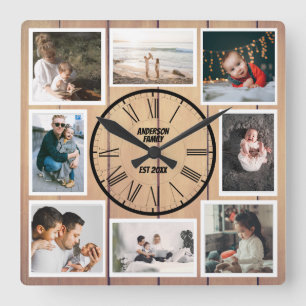 Horloge Carrée Créez votre propre image personnalisée