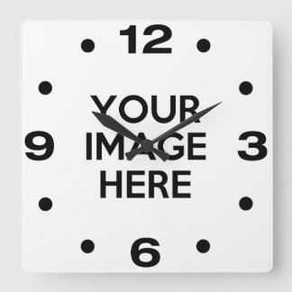Horloge Carrée Créez votre propre personnalisation