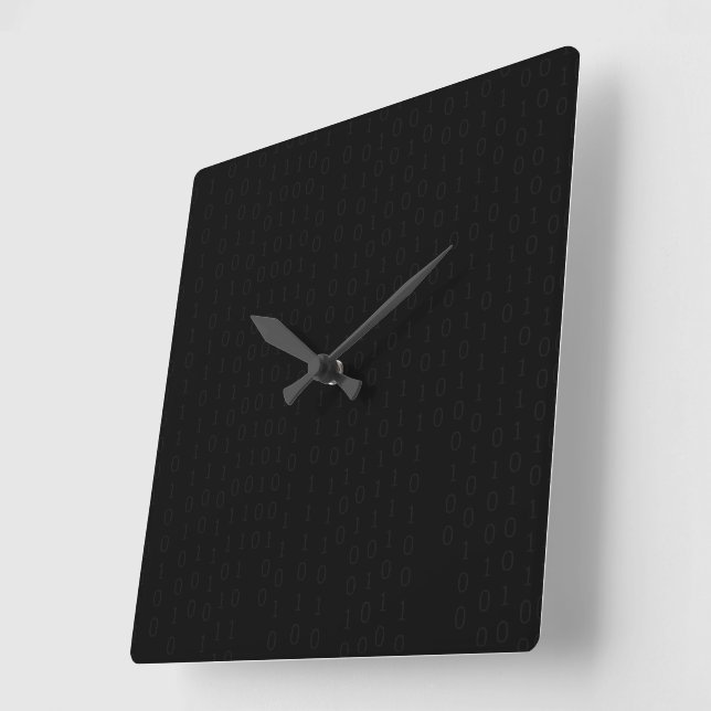 Horloge Carrée Créez votre propre personnalisation (Angle)