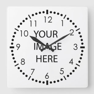 Horloge Carrée Créez votre propre photo
