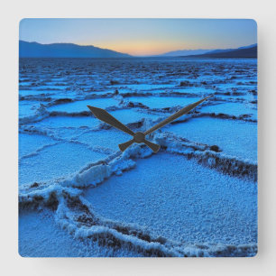 Horloge Carrée crépuscule, Death Valley, la Californie