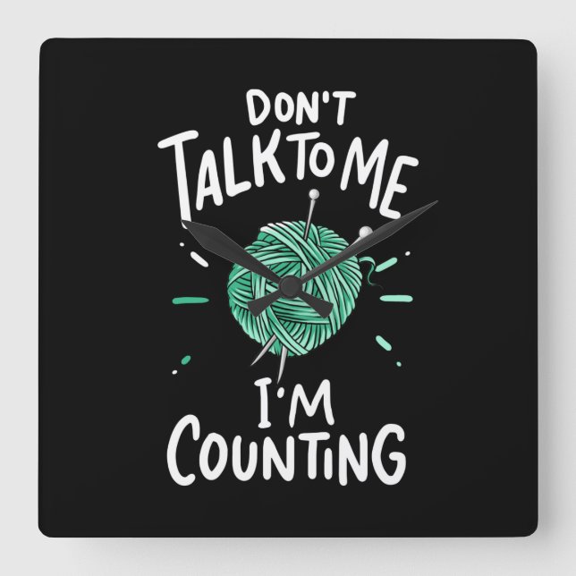 Horloge Carrée Crocheting (Recto)