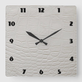 HORLOGE CARRÉE CROCODILE ROCK CLOCK