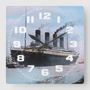 Horloge Carrée Cru titanique de RMS Belfast Irlande