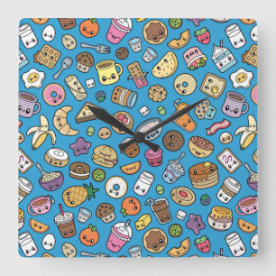 Horloge Carrée Cuisine du petit déjeuner