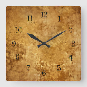 Horloge Carrée Cuisine en pierre Montée