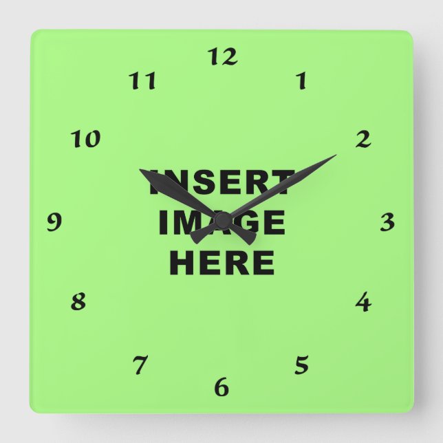 Horloge Carrée Custom Clock (Recto)