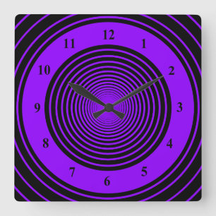 Horloge Carrée Custom Colors