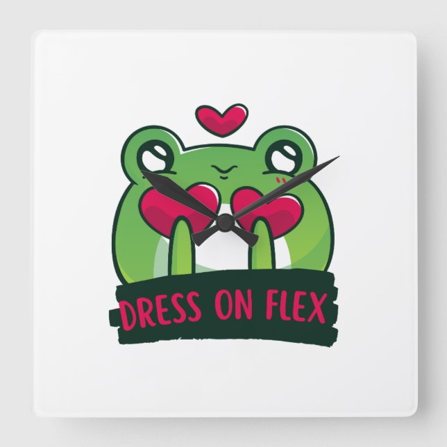 Horloge Carrée Cute (Recto)