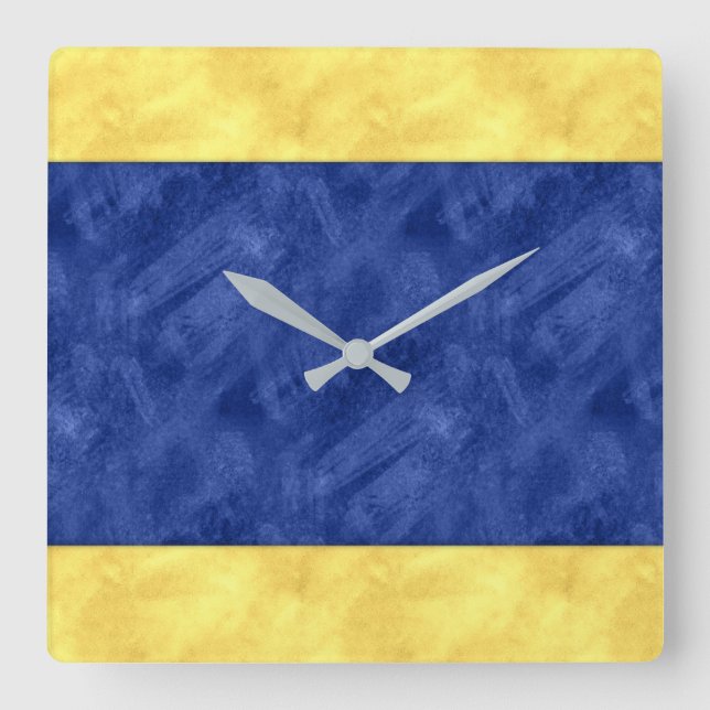 Horloge Carrée D Delta Aquarelle Signal marin (Recto)
