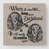 Dachshund art quand tout échoue citation