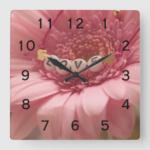 Horloge Carrée Daisy Love