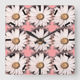 Horloge Carrée Daisy Mae