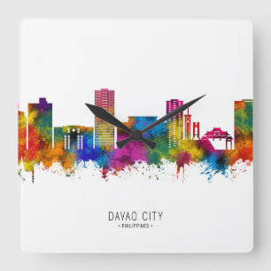 Horloge Carrée Davao City Philippines Skyline