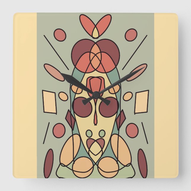 Horloge Carrée Décoquis (Recto)