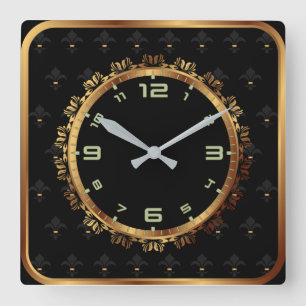 Horloge Carrée Décor élégant