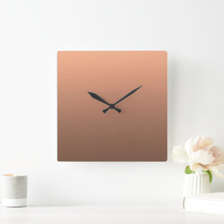 Horloge Carrée Dégradé pêche - foncé à clair | Humeurs saisonnièr