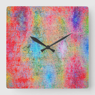 Horloge Carrée Dépréciation des couleurs